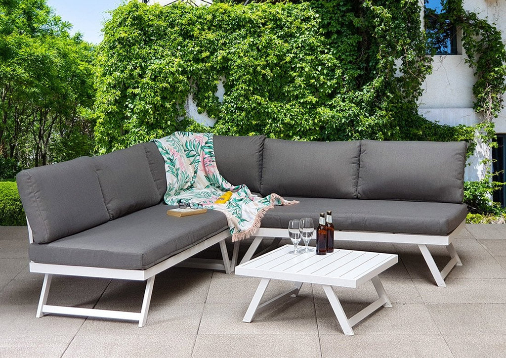 Aluminium Corner Sofa With Adjustable Head Rest - Kimmie Range
